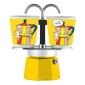 Кафеварка Bialetti Mini R 2 чаши + 2 чаши, жълт цвят - 230544