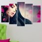 Декоративeн панел за стена с дамски образ и цветни акценти Vivid Home - 59069