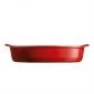 Керамична овална форма за печене Emile Henry Large Oval Oven Dish 41/26 см - цвят червен - 177610