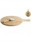 Дъска за пица Gusta бамбукова с нож - 590141
