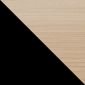 Закачалка с 4броя куки Umbra Hub - цвят черен / натурално дърво - 242114