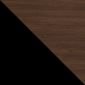 Стенна етажерка Umbra Bellwood - цвят черен / орех - 242111