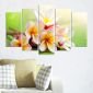Декоративен панел за стена с нежни цветя в бяло и жълто Vivid Home - 57736