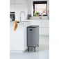 Кош за смет Brabantia Bo Touch Hi Mineral Concrete Grey, 2 x 30 л - 198886