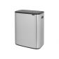 Кош за смет Brabantia Bo Touch Matt Steel Fingerprint Proof, 2 х 30 л - 198909