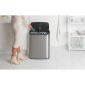 Кош за смет Brabantia Bo Touch Matt Steel Fingerprint Proof, 2 х 30 л - 198918