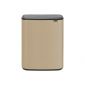 Кош за смет Brabantia Bo Touch Mineral Golden Beach, 2 x 30 л - 198976