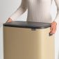 Кош за смет Brabantia Bo Touch Mineral Golden Beach, 60 л - 199085