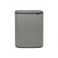 Кош за смет Brabantia Bo Touch Mineral Concrete Grey, 60 л - 199095