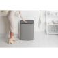 Кош за смет Brabantia Bo Touch Mineral Concrete Grey, 60 л - 199103