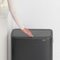 Кош за смет Brabantia Bo Touch Matt Black, 2 х 30 л - 199733