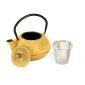 Чугунен чайник с цедка Luigi Ferrero FR-8350Y 500ml, жълт - 239004