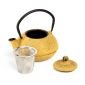 Чугунен чайник с цедка Luigi Ferrero FR-8350Y 500ml, жълт - 239005