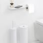 Държач за тоалетна хартия с рафт Brabantia, White - 248547