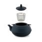 Чугунен чайник с цедка и чашки Luigi Ferrero FR-8373DB - 3 части, тъмно син - 560316