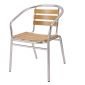 Алуминиев стол с дървени ламели Muhler OYB6102 - 205435