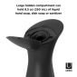 Сензорен диспенсър за сапун за стенен монтаж Umbra Otto, голям - цвят черен/тъмно сив - 222750