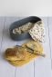 Кутия за хляб с дъска, нож и торбичка за хляб Pebbly - тъмносива - 243437