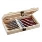 Луксозен комплект ножове за стек в дървена кутия Gefu Rancho - 238013