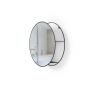 Огледало за стенен монтаж с рафтове за аксесоари Umbra Cirko - цвят черен - 226859
