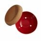 Керамична купа / фруктиера с корков капак Emile Henry Deep Storage Bowl 27 см - цвят червен - 235477