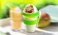 Двустенна чаша с лъжичка Asobu Yo 2 Go, цвят зелен - 164558