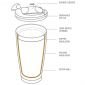 Двустенна термо чаша с вакуумна изолация Asobu Gladiator 600 мл - цвят мед - 164575
