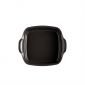 Керамична квадратна тава за печене Emile Henry Square Oven Dish 1,8 л, 22/22 см -  цвят черен - 178318