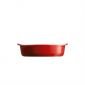 Керамична овална форма за печене Emile Henry Small Oval Oven Dish 27,5/17,5 см - цвят червен - 178330