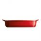 Керамична правоъгълна форма за печене Emile Henry Large Rectangular Oven Dish 42/28 см - цвят червен - 181896