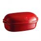 Керамична елипсовидна форма за печене на хляб Emile Henry Artisan Bread Baker 34/22/15 см - цвят червен - 181913