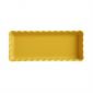 Керамична плитка провоъгълна форма за тарт Emile Henry Slim Rectangular Tart Dish 36/15 см - цвят жълт - 182037