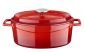 Чугунена овална тенджера Lava Тренди Edition 23 х 29 см, червен - 213863