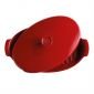 Керамична овална тава за печене Emile Henry Papillote 1,9 л, 42/25 см - цвят червен - 177468
