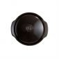 Керамична дълбока тенджера с капак Emile Henry One Pot 2 л, 22,5 см - цвят черен - 177507