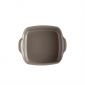 Керамична квадратна тава за печене Emile Henry Square Oven Dish 1,8 л - 22/22 см -  цвят бежов - 178308