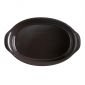 Керамична овална форма за печене Emile Henry Large Oval Oven Dish 41,5/26,5 см - цвят черен - 178314