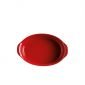 Керамична овална форма за печене Emile Henry Small Oval Oven Dish 27,5/17,5 см - цвят червен - 178331