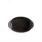 Керамична овална форма за печене Emile Henry Small Oval Oven Dish 27,5/17,5 см - цвят черен - 178332