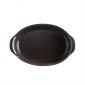 Керамична овална форма за печене Emile Henry Oval Oven Dish 35/22,5 см - цвят черен - 178503