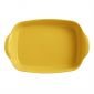 Керамична правоъгълна форма за печене Emile Henry Large Rectangular Oven Dish 42/28 см - цвят жълт - 181893