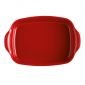 Керамична правоъгълна форма за печене Emile Henry Large Rectangular Oven Dish 42/28 см - цвят червен - 181897