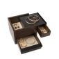Кутия за бижута и аксесоари Umbra Mini Stowit - цвят черен / орех - 231997