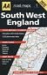 South West England. Road Map - 73162