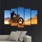 Декоративeн панел за стена с мотоциклетист в пустиня Vivid Home - 58110