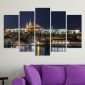Декоративни панели за стена с нощен изглед от Прага Vivid Home - 58961