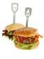 Комплект от 2 бр. шишчета за хамбургери или месо Gefu Torro  - череп и пламък - 164643