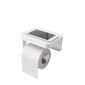Стойка за тоалетна хартия с рафт за аксесоари Umbra Flex Sure-Lock - бял цвят - 185917