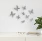 Комплект декорация за стена 9 бр. пеперуди Umbra Mariposa - сив цвят - 228181