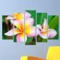 Декоративен панел за стена с нежни цветя в бяло и жълто Vivid Home - 59624